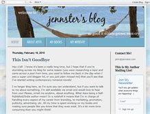 Tablet Screenshot of blogging.jennster.com
